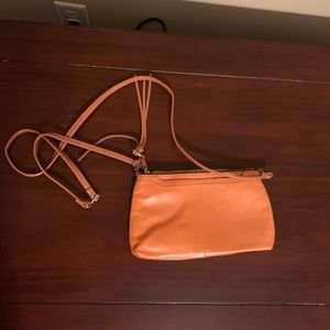 orange crossbody purse